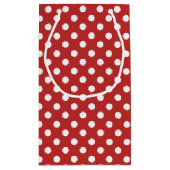 Petit Sac Cadeau Motif Pois rouge (Dos)