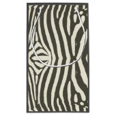 Petit Sac Cadeau Motif Poster de animal Zebra Stripe (Dos)