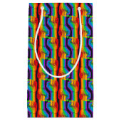 Petit Sac Cadeau Motif Rainbow Fist (Devant)