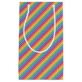 Petit Sac Cadeau Motif Rainbow Stripes (Devant)