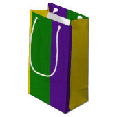 Petit Sac Cadeau Motif rayé de mardi gras (Dos Angle)