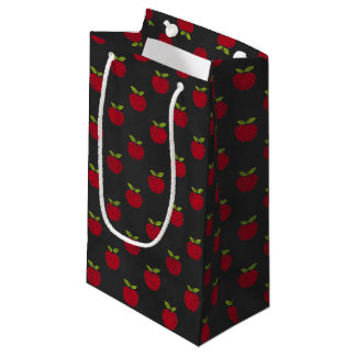 Petit Sac Cadeau Motif Red Apple Chalkboard