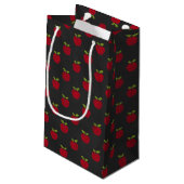 Petit Sac Cadeau Motif Red Apple Chalkboard (Dos Angle)