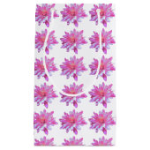 Petit Sac Cadeau Motif rose marguerite, joli motif fleuri (Devant)