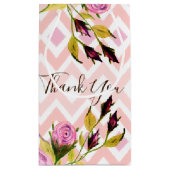 Petit Sac Cadeau Motif rose moderne (Dos)