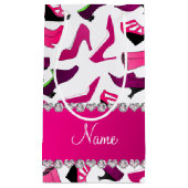 Petit Sac Cadeau Motif rose nommé des chaussures de femmes blanches (Devant)