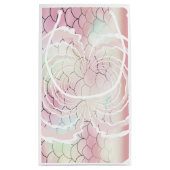 Petit Sac Cadeau Motif rose sous les baleines maritimes (Dos)