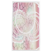 Petit Sac Cadeau Motif rose sous les baleines maritimes (Devant)