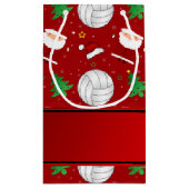 Petit Sac Cadeau Motif rouge nommé fait sur commande de Noël de (Dos)