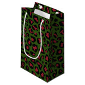 Petit Sac Cadeau Motif sans voile Leopard (Devant Angle)