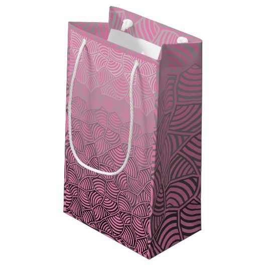 Petit Sac Cadeau Motif Shell.04.w Pink BG (Dos Angle)