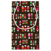 Petit Sac Cadeau Motif sous-marin 2 de rétros poissons abstraits (Dos)