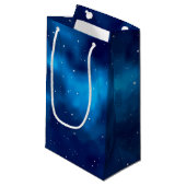 Petit Sac Cadeau Motif spatial (Devant Angle)