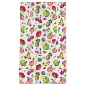 Petit Sac Cadeau motif tiré par la main de fruits (Devant)