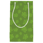Petit Sac Cadeau Motif tourbillonnant Turtle Green (Devant)