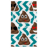Petit Sac Cadeau Motif turquoise d'Emoji de dunette (Dos)