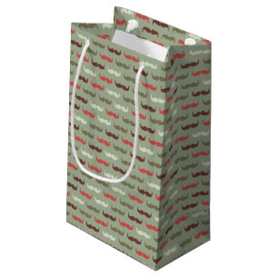 Petit Sac Cadeau Motif vintage avec la moustache