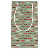 Petit Sac Cadeau Motif vintage avec la moustache (Devant)