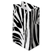 Petit Sac Cadeau Motif Zèbre (Dos Angle)