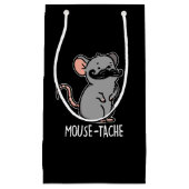 Petit Sac Cadeau Mouse tache Funny Mouse Pun Dark BG (Devant)