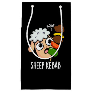 Petit Sac Cadeau Mouton Kebab Drôle Shish Kebab Pun Fond Sombre