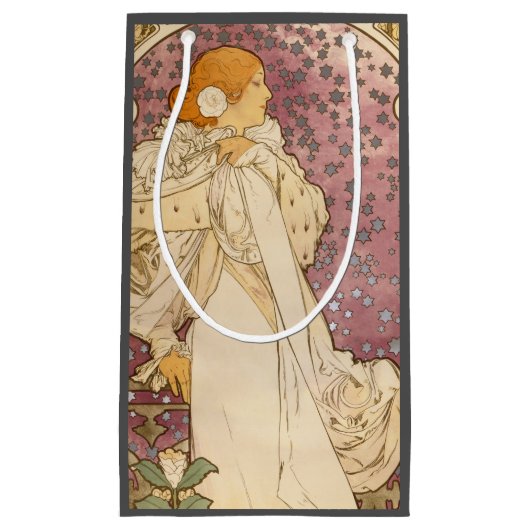 Petit Sac Cadeau Mucha Art nouveau femme beauté (Devant)