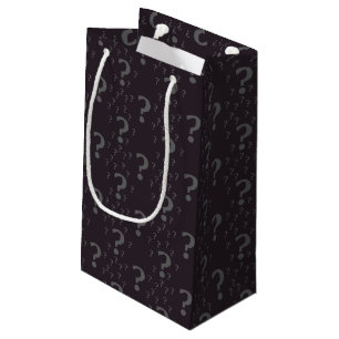 Petit Sac Cadeau Mystère point d'interrogation riddle puzzle gris