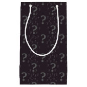 Petit Sac Cadeau Mystère point d'interrogation riddle puzzle gris (Devant)