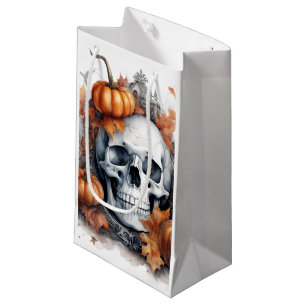 Petit Sac Cadeau Mystic Halloween Gothic Skull Art - Enchantant