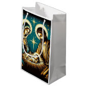 Petit Sac Cadeau Nativité (Dos Angle)