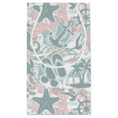 Petit Sac Cadeau Nautical Beach Collage (Dos)