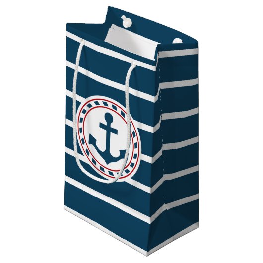 Petit Sac Cadeau Nautical design (Devant Angle)
