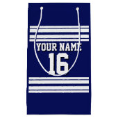 Petit Sac Cadeau Navy Blue White Team (Devant)