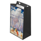 Petit Sac Cadeau NC Wyeth Le littoral de la plage de l'artisanat gé (Devant Angle)