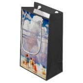 Petit Sac Cadeau NC Wyeth Le littoral de la plage de l'artisanat gé (Dos Angle)