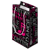 Petit Sac Cadeau Né à Dance Pink ID277 (Devant Angle)