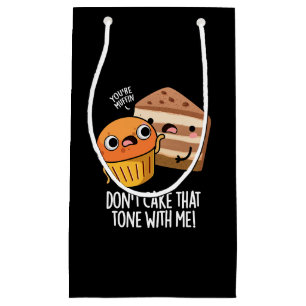 Petit Sac Cadeau Ne prends pas ce ton avec moi Snack drôle PuDark B