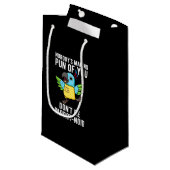 Petit Sac Cadeau Ne soyez pas perroquet-noid Funny Bird Parrot Pun (Devant Angle)