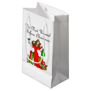 Petit Sac Cadeau Ne vous démêlez pas avant Noël - reine de Noël