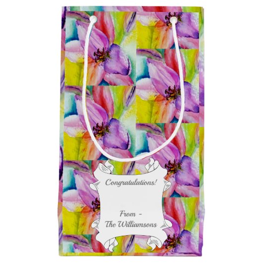 Petit Sac Cadeau Neon Lily (Devant)