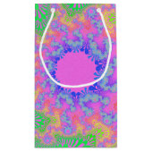 Petit Sac Cadeau Neon Rainbow Sunburst (Dos)