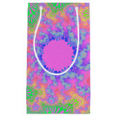 Petit Sac Cadeau Neon Rainbow Sunburst (Devant)