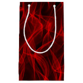 Petit Sac Cadeau Neon Red Curvy Line Abstrait Motif (Devant)