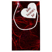 Petit Sac Cadeau Neon Red Violas (Dos)