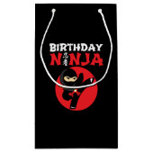 Petit Sac Cadeau Ninja Birthday Party Theme (Dos)