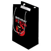Petit Sac Cadeau Ninja Birthday Party Theme (Dos Angle)
