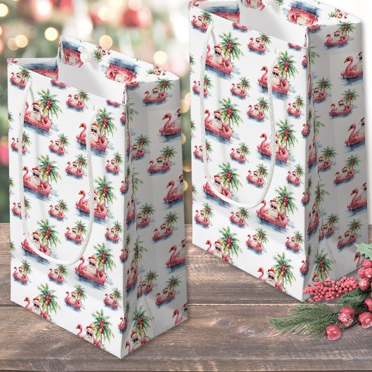 Petit Sac Cadeau Noël à la plage