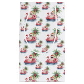 Petit Sac Cadeau Noël à la plage (Devant)