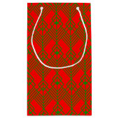 Petit Sac Cadeau Noël Art déco (Dos)