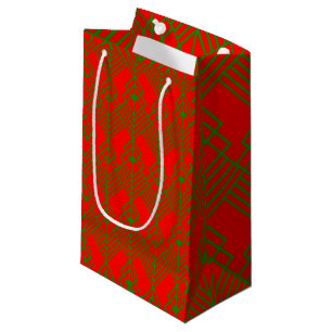 Petit Sac Cadeau Noël Art déco